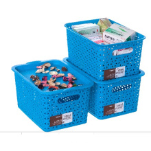 Caja de almacenaje plástica de buena calidad color de Bule